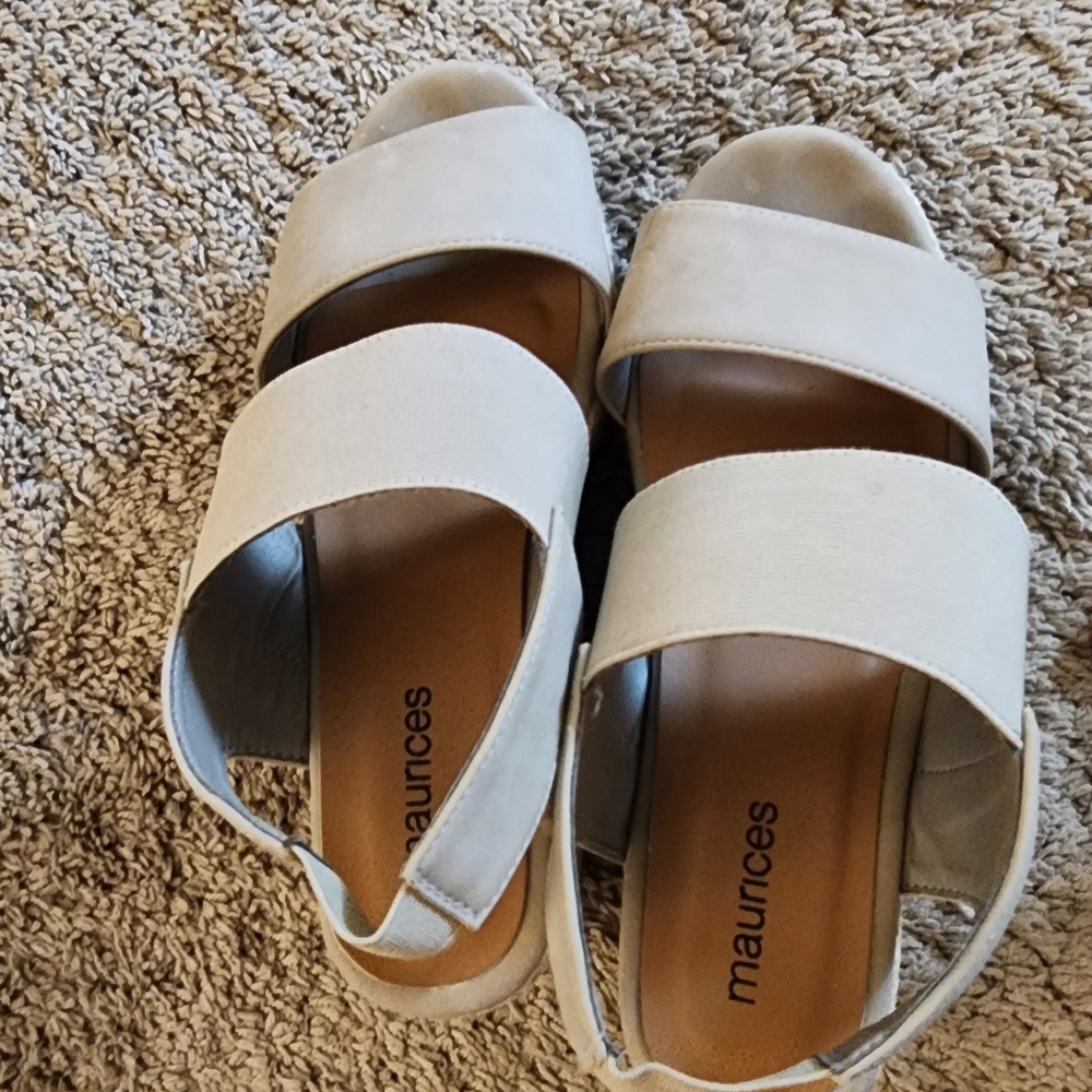Maurices Women's Cream Sandals